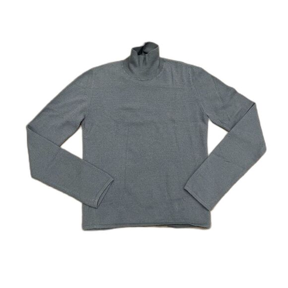 Giorgio Armani Black Label Cashmere Gray Mockneck Sweater Fine-Knit - Picture 1 of 7